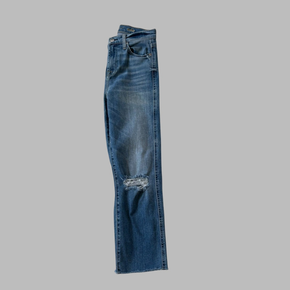 7 For All Mankind Edie Cropped Skinny Jeans Size 26 - Picture 10 of 10
